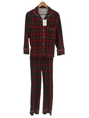 Beaufort Bonnet Pajama Womens NWT Let Me Lounge Red Plaid Xmas Holiday Size XS